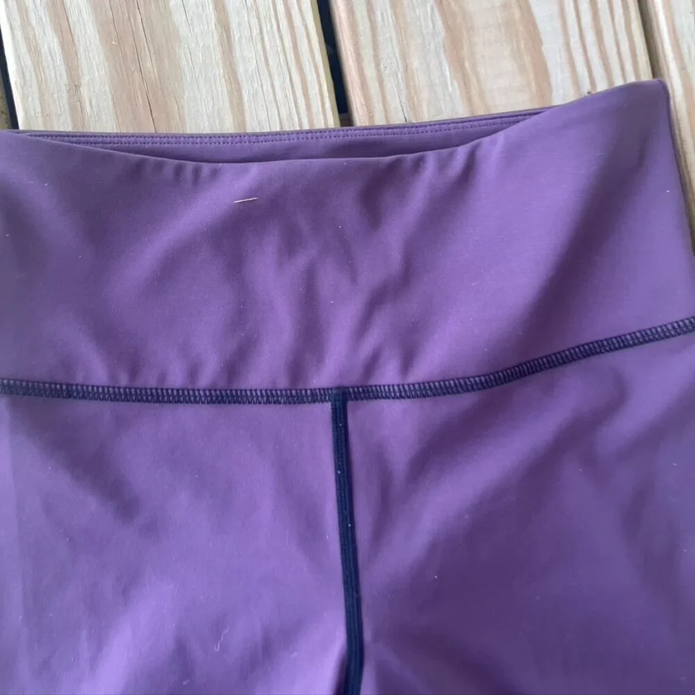 ** Zyia Active Joker Light n Tight Leggings Purple & Black ColorBlock Size 4